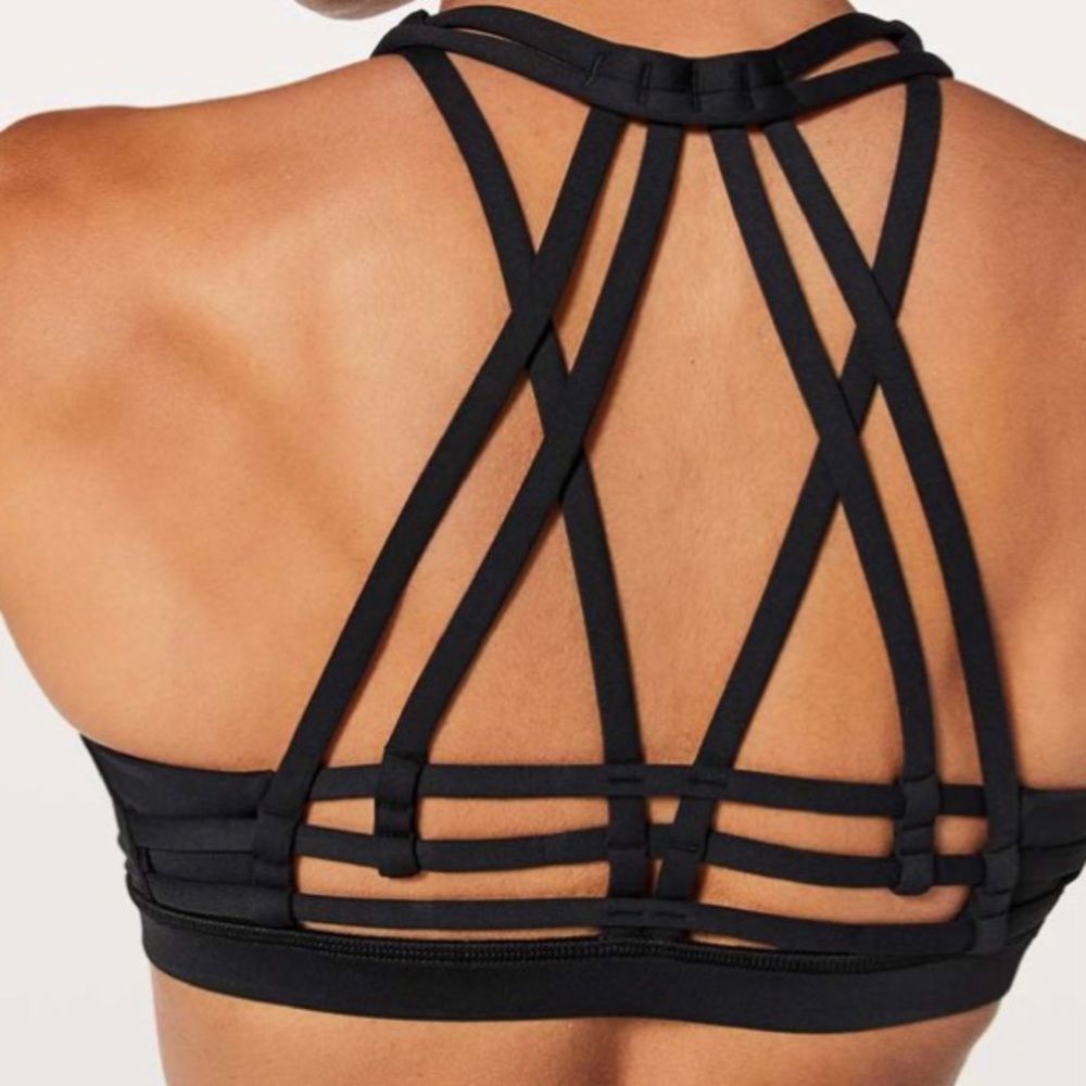 EUC Lululemon Slide with Me Bra in black, sz 4